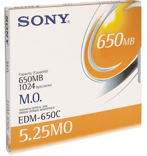 Sony 5.25” Magneto-Optical Disc of 650MB