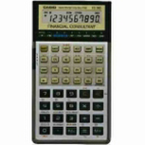 Casio FC-100V Financial Calculator Tasche Finanzrechner Grau