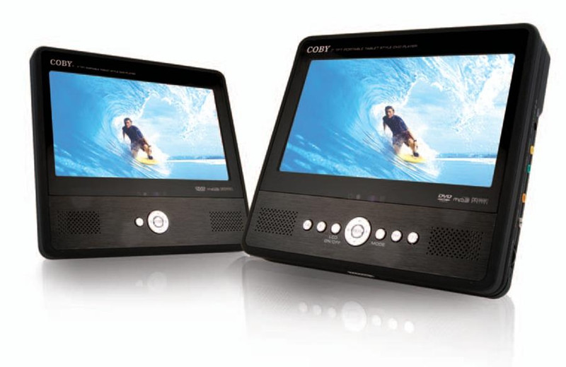 Coby Dual Screen 7" Portable Ttablet DVD/CD/MP3 Player