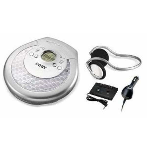 Coby Electronics CX-CD616 CD Player - LCD Portable CD player Cеребряный, Белый
