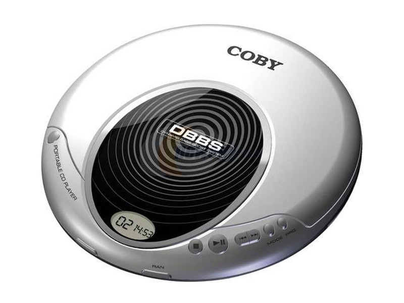 Coby CXCD114SVR Slim Personal CD Player Portable CD player Cеребряный