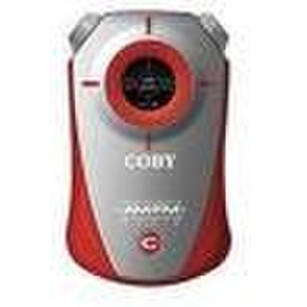 Coby Pocket AM/FM Radio Personal Digital Red