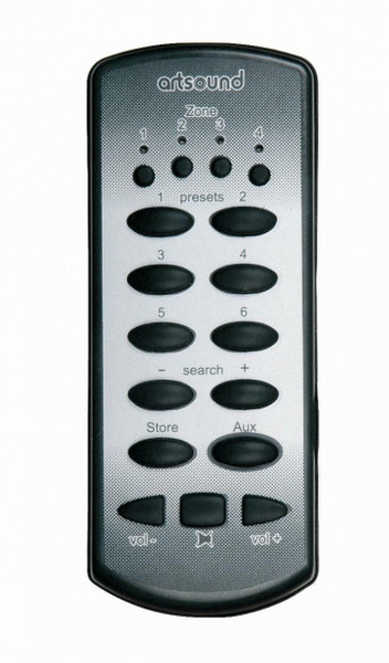 Artsound RM24 push buttons Черный, Серый пульт дистанционного управления