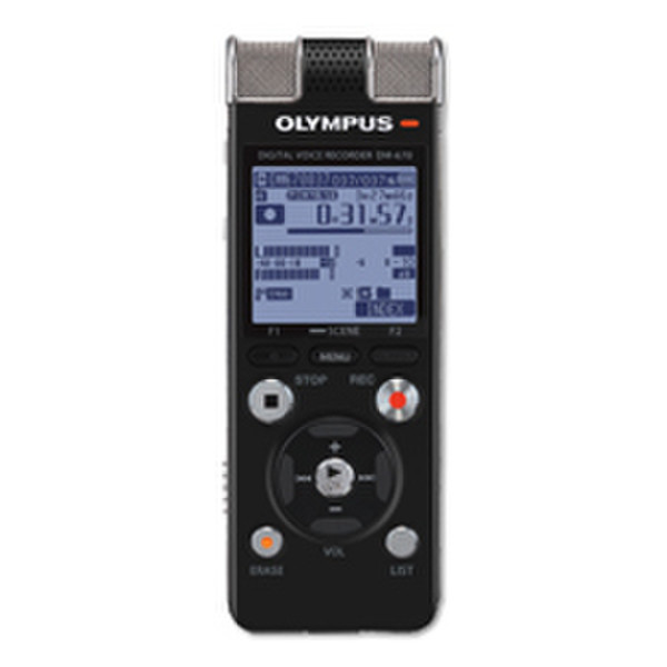 Olympus DM-670 Flash card Black,Silver dictaphone