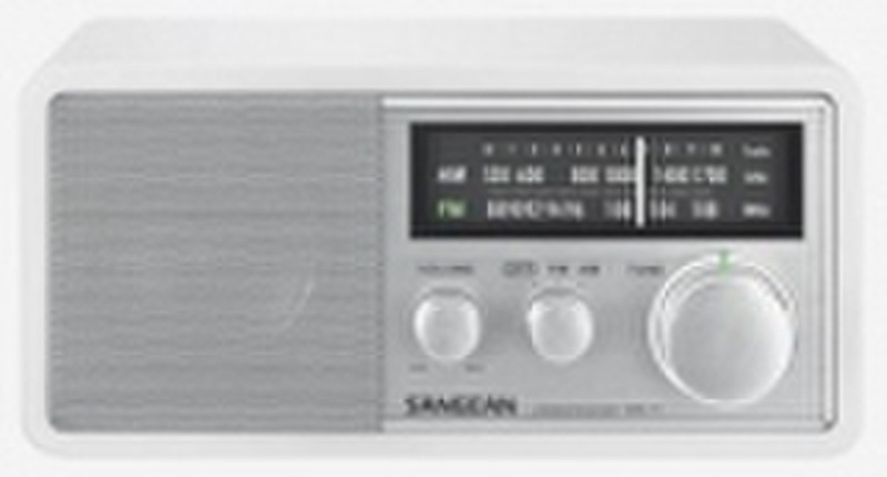 Sangean WR-11 Портативный Аналоговый Белый радиоприемник