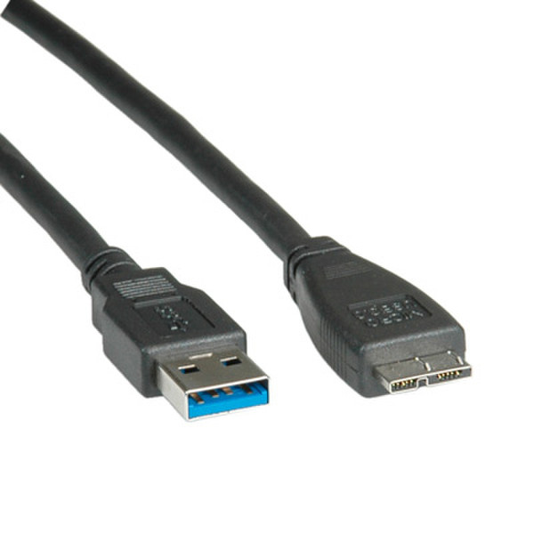 Rotronic 11.02.8874 2м USB A Micro-USB A Черный кабель USB