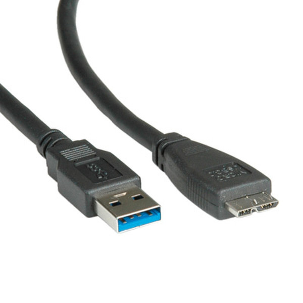 Rotronic 11.02.8875 2м USB A Micro-USB B Черный кабель USB