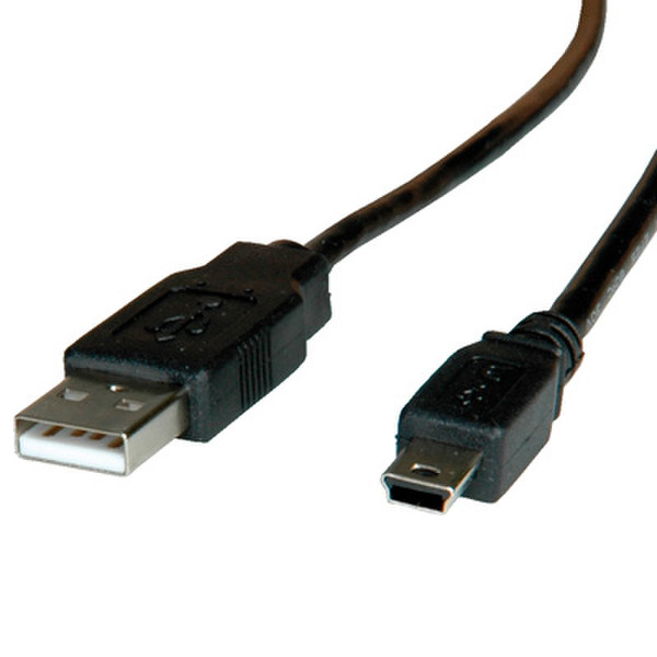 Rotronic 11.02.8719 1.8m USB A Mini-USB B Black USB cable