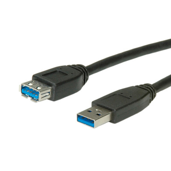 Rotronic 11.02.8978 1.8м USB A USB A Черный кабель USB
