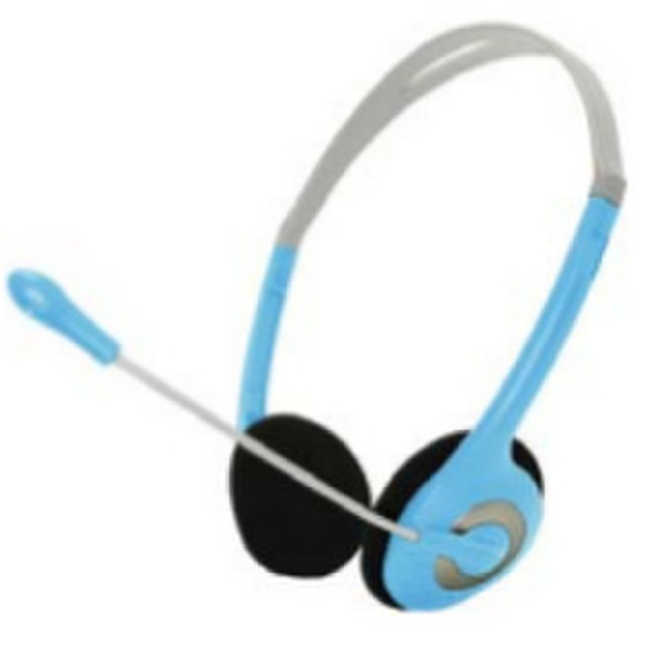 Approx APPHSLBVL 2x 3.5 mm Binaural Kopfband Blau Headset