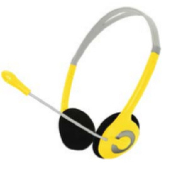 Approx APPHSYVL 2x 3.5 mm Binaural Head-band Yellow headset