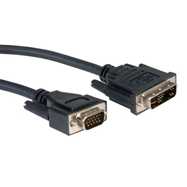 Rotronic 3m DVI/HD15 3м VGA (D-Sub) DVI-A Черный адаптер для видео кабеля