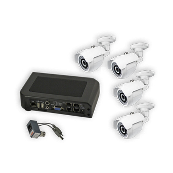 Atlantis Land A02-ACAM2KIT-W Outdoor box Black,White surveillance camera