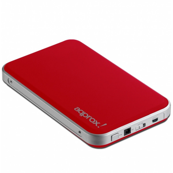 Approx APPHDD03R 2.5" Красный кейс для жестких дисков