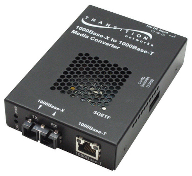 Transition Networks SGETF1039-110 1000Mbit/s 850nm Multi-mode Black network media converter