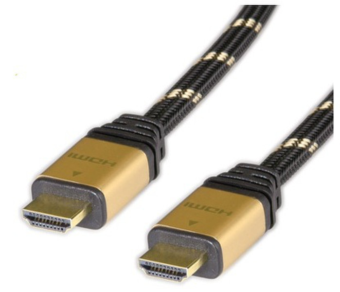 Rotronic 1m HDMI 1м HDMI HDMI Черный, Золотой