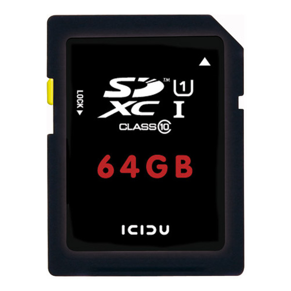 ICIDU Ultra 64GB SDXC with card reader memory card