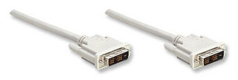 Manhattan 7.5m DVI-D M/M 7.5m DVI-D DVI-D White DVI cable