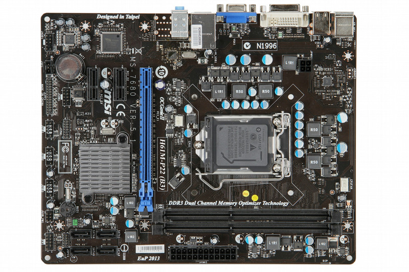 MSI H61M-P22 (B3) Intel H61 Socket H2 (LGA 1155) Микро ATX материнская плата