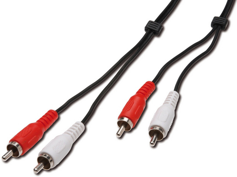 ASSMANN Electronic AK-101002 0.75м 2 x RCA Черный, Красный, Белый аудио кабель