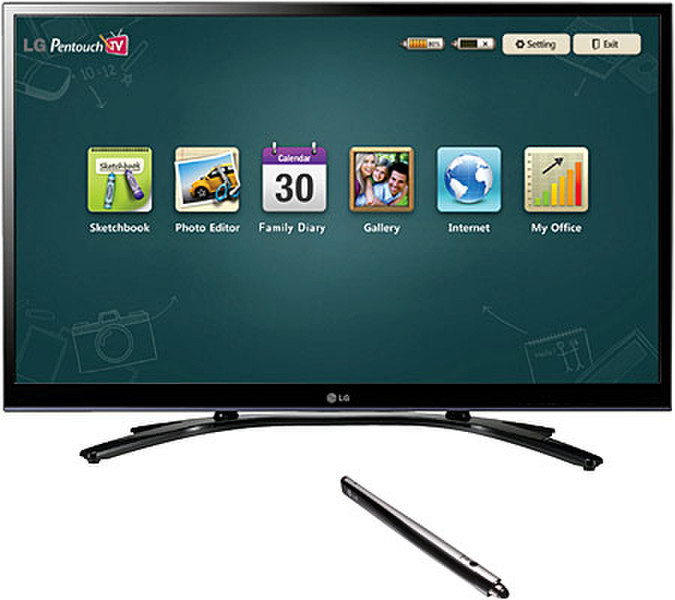 LG 60PZ850A 60Zoll Full HD 3D Schwarz Plasma-Fernseher