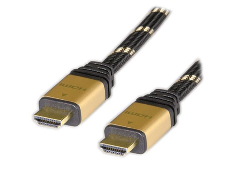 Adj ADJKOF21045561 1м HDMI HDMI Черный, Золотой HDMI кабель