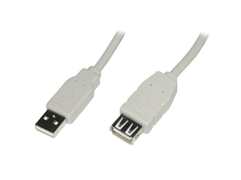 Adj ADJKOF21998949 1.8м USB A USB A Белый кабель USB