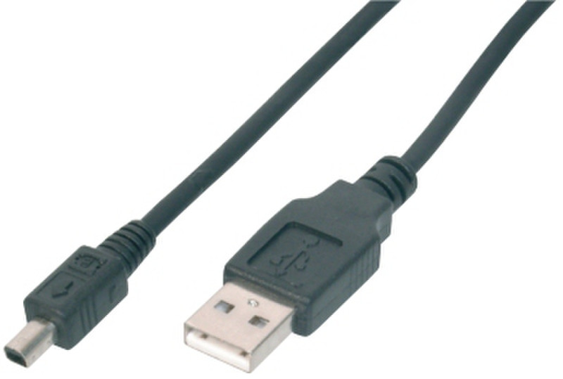 ASSMANN Electronic AK 670M-1 1м USB A Mini-USB B Черный кабель USB