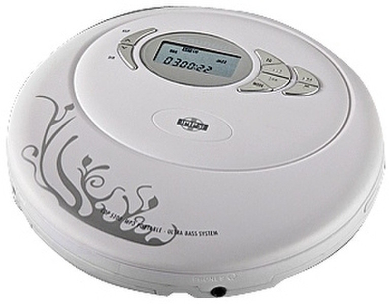 Grundig CDP 5100 SPCD weiss/silber Portable CD player Cеребряный, Белый