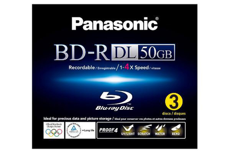 Panasonic LM-BR50LWE3 чистые Blu-ray диски