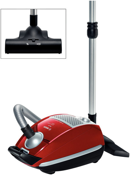 Bosch BSGL5225GB Zylinder-Vakuum 4.5l 2200W Schwarz, Rot Staubsauger