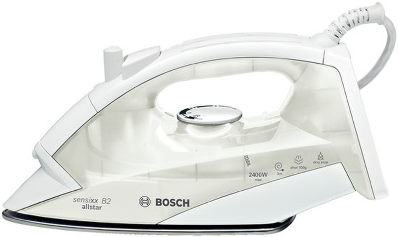 Bosch TDA3610GB Steam iron Palladium soleplate 2400Вт Прозрачный, Белый утюг