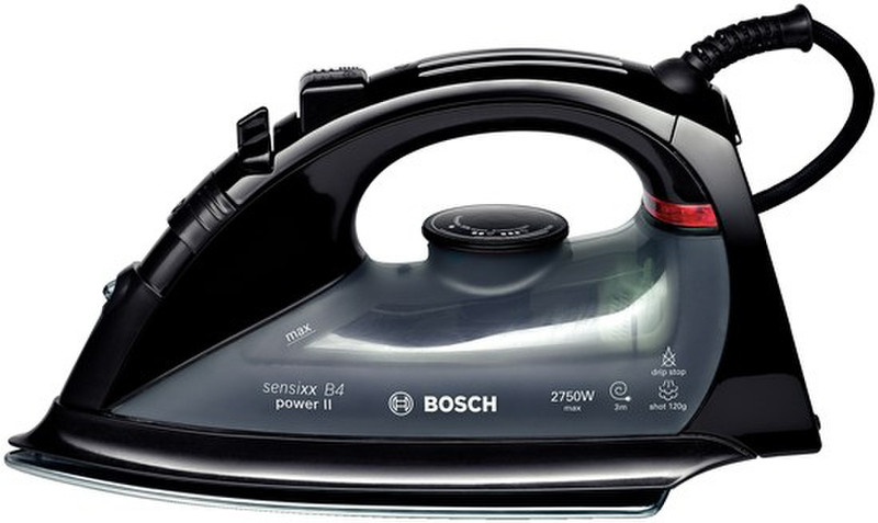 Bosch TDA5620GB Dampfbügeleisen Palladium-Sohle 2750W Schwarz, Grau Bügeleisen