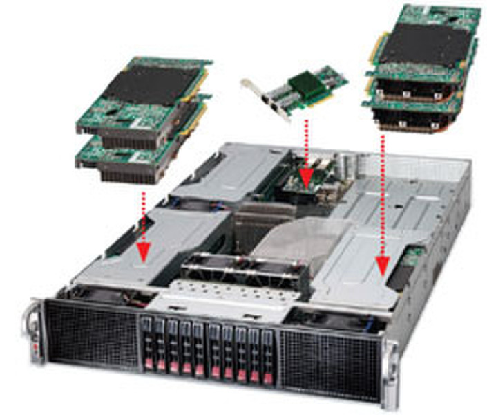 Supermicro SYS-2026GT-TRF Socket B (LGA 1366) 2U Черный server barebone система