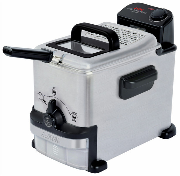 SEB FR7016 Eins Stand-alone 2l 1600W Schwarz, Edelstahl Friteuse