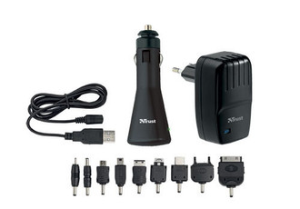 Trust Smartphone Travel Charging Kit Auto,Indoor,Outdoor Black