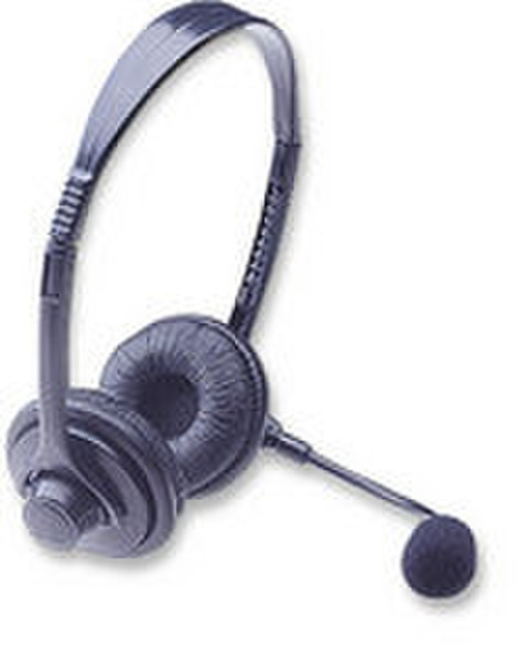 Manhattan Executive Stereo Binaural Kopfband Schwarz Headset