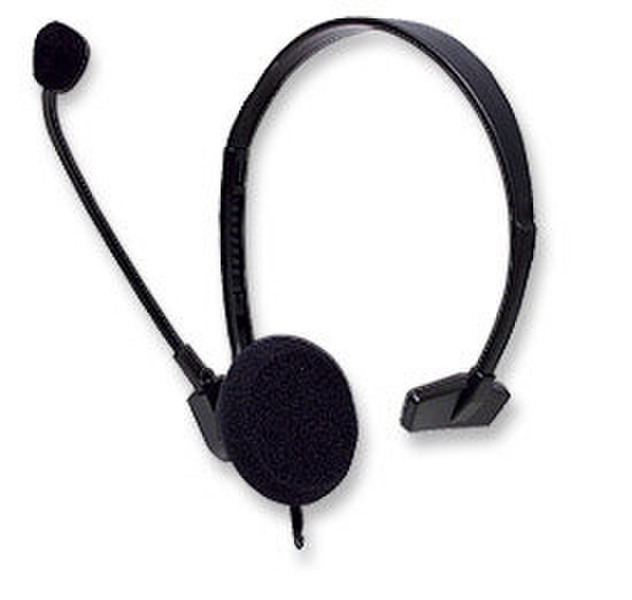 Manhattan 173070 Monophon Kopfband Schwarz Headset