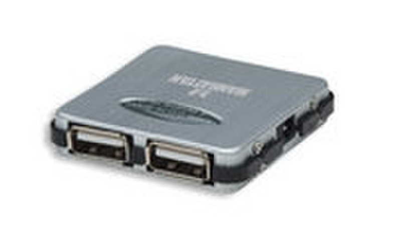Manhattan Micro Hub 480Mbit/s Silver