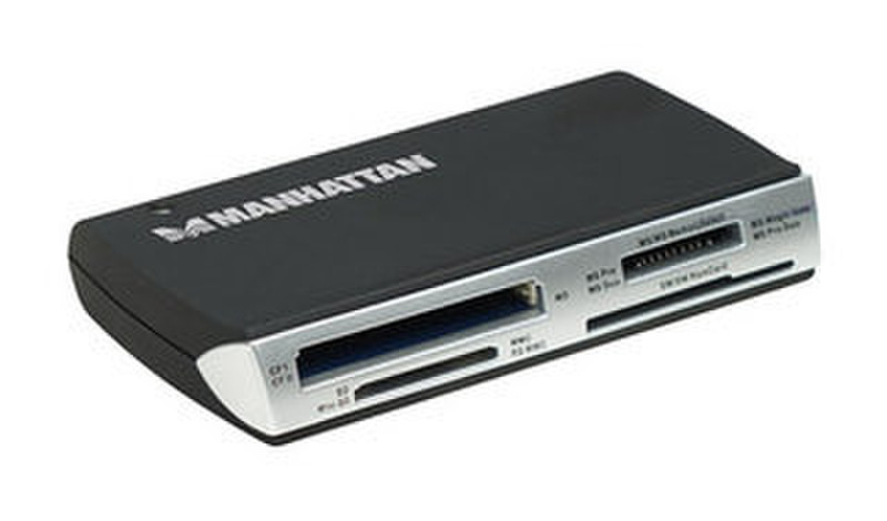 Manhattan 100786 USB 2.0 Черный устройство для чтения карт флэш-памяти
