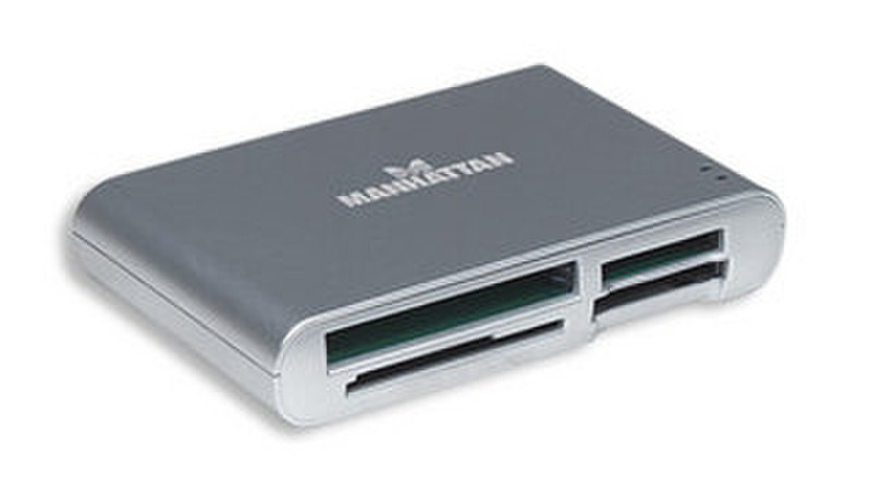 Manhattan 175432 USB 2.0 Cеребряный устройство для чтения карт флэш-памяти