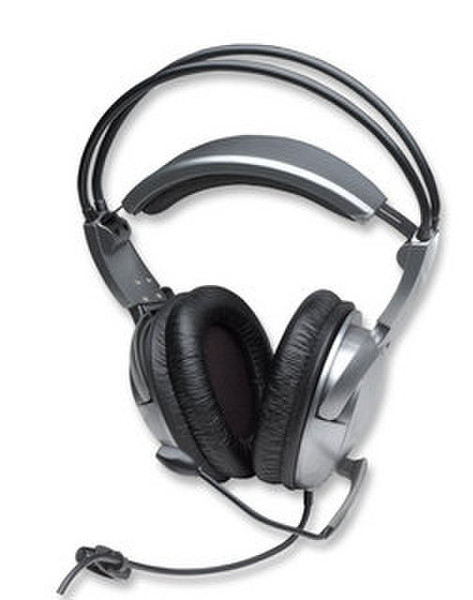 Manhattan 171274 Binaural Head-band Silver headset
