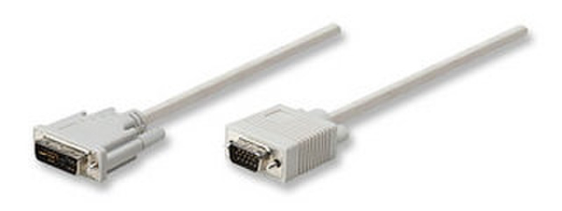 Manhattan 365116 1.8м VGA (D-Sub) Белый DVI кабель