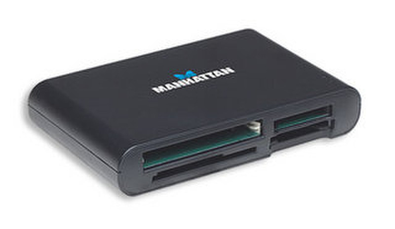 Manhattan 175906 USB 2.0 Черный устройство для чтения карт флэш-памяти
