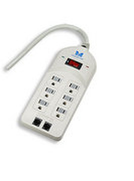 Manhattan 160001 6AC outlet(s) 125V White surge protector