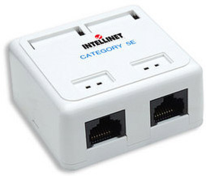 Intellinet 100137 White outlet box