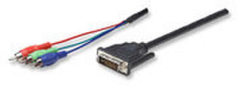 Manhattan Monitor Cable 1.8m RCA Multicolour video cable adapter