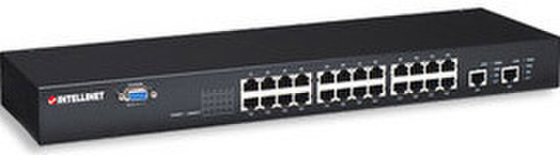 Intellinet 500456 Managed L3 Black network switch