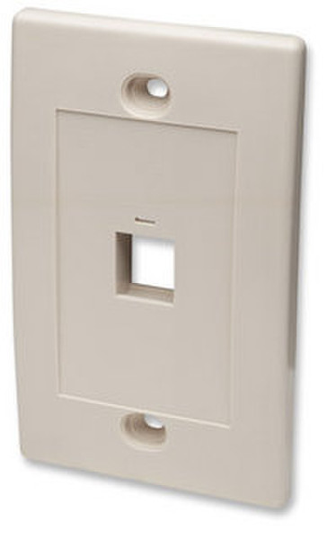 Intellinet 162654 Ivory outlet box