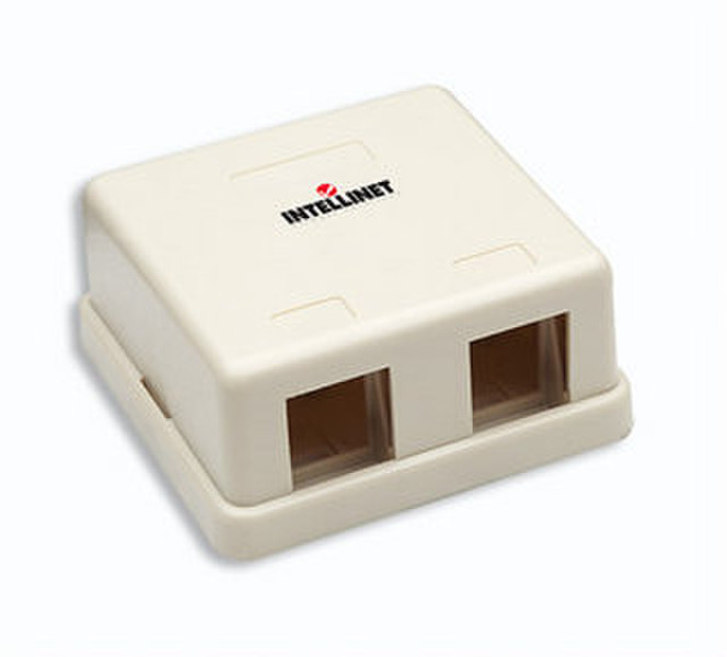 Intellinet 162845 Ivory outlet box